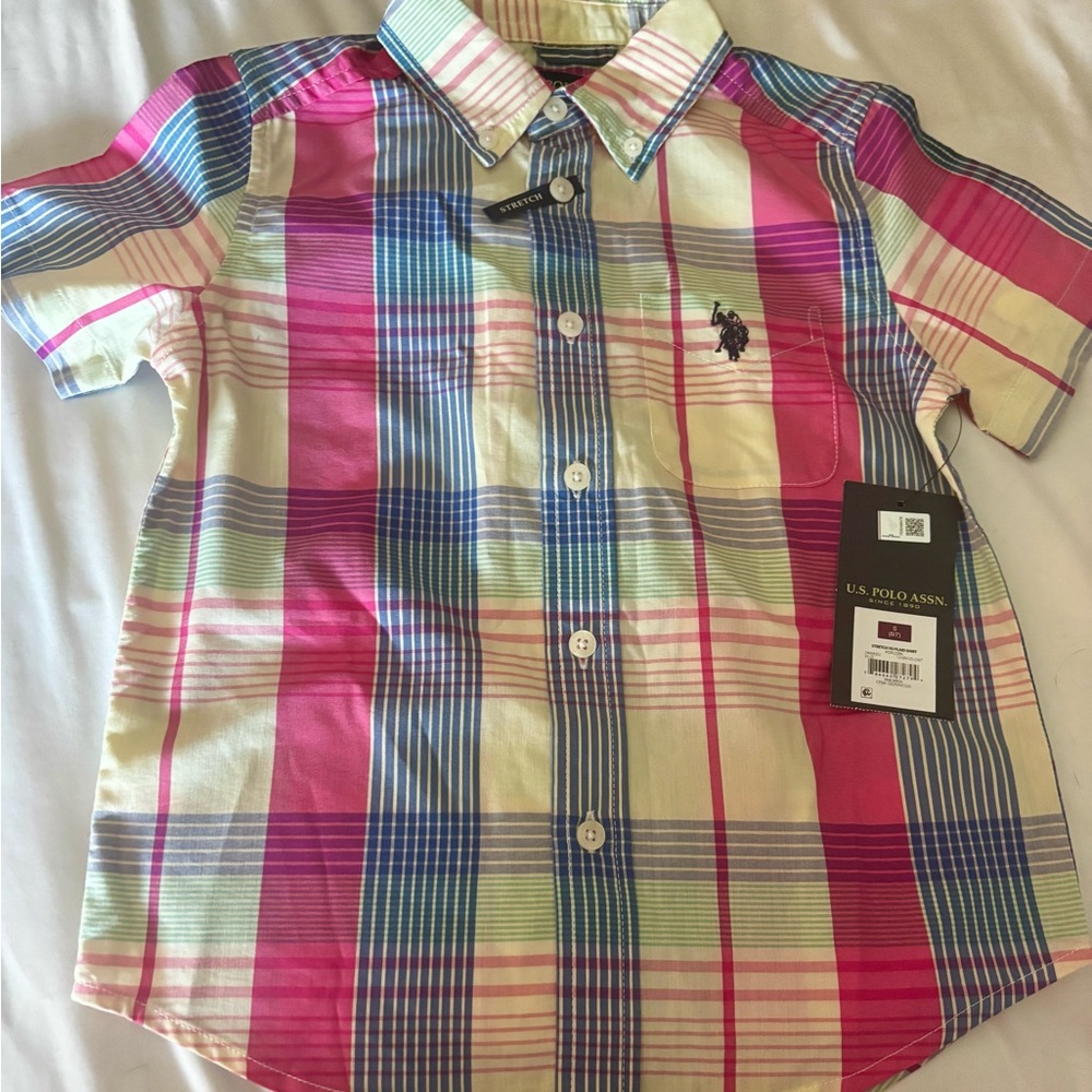 U.S. Polo Assn. Kids Multicolor Plaid Button-Down Shirt